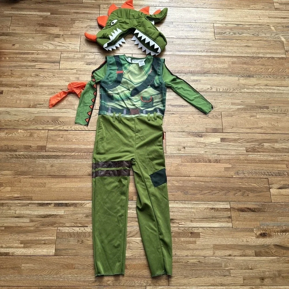 Fortnite Rex Dinosaur Costume Size M 8-10‎